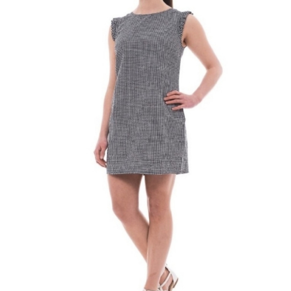Cynthia Rowley | Vintage Gingham Seersucker Dress with Ruffles | Size 10